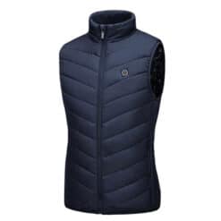 Women's heated waistcoat in dark blue