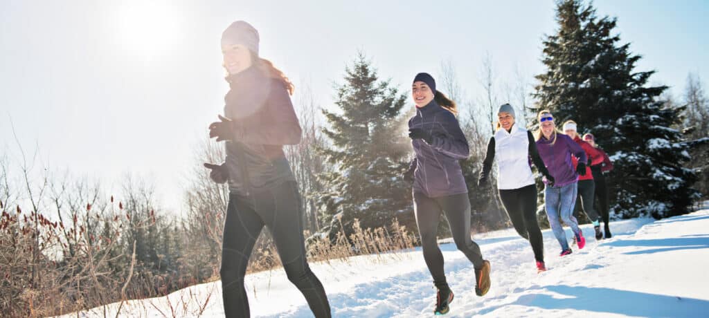 Heated gloves for running