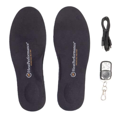Rechargeable heated insoles - with remote control