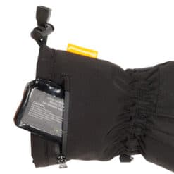 Heated glove with battery