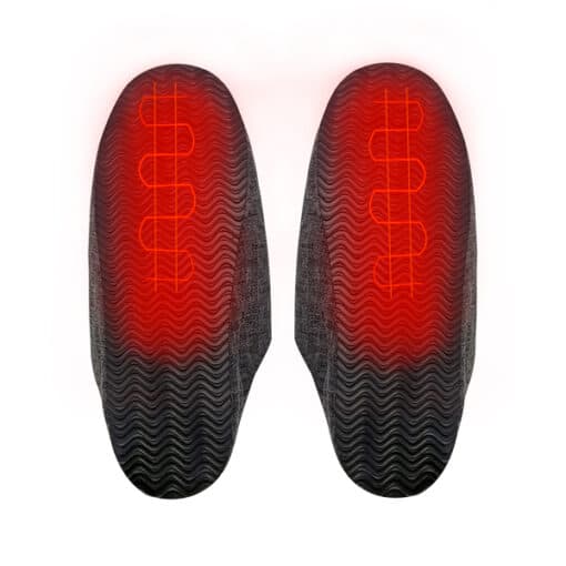 bottom heated slippers