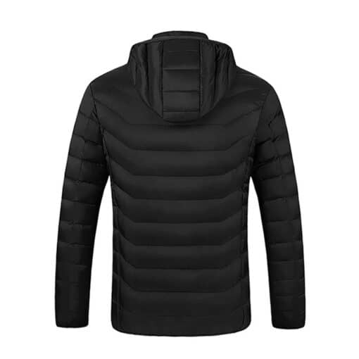 Heated jacket black back