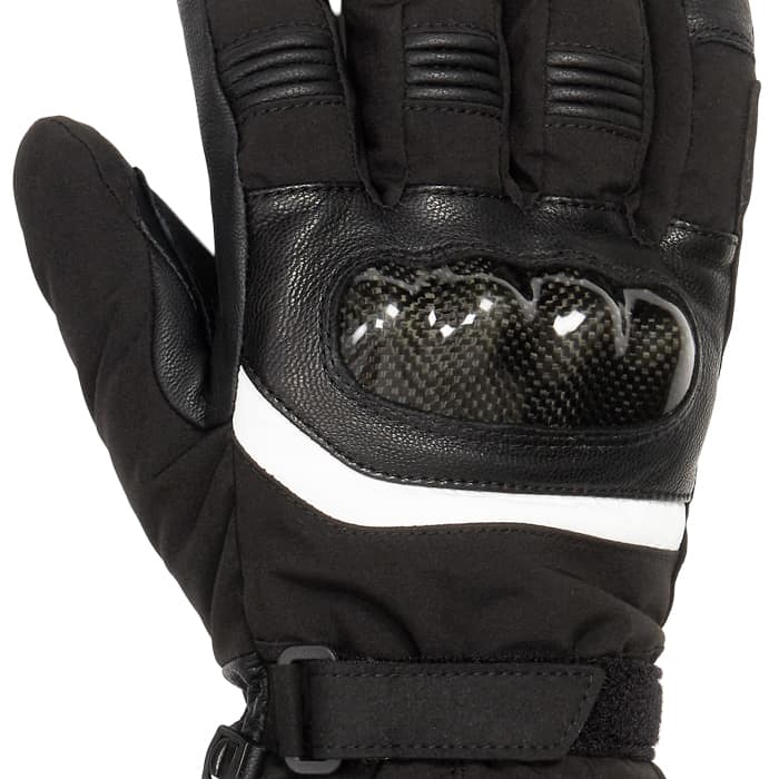 Heated motorbike gloves - knuckle protection