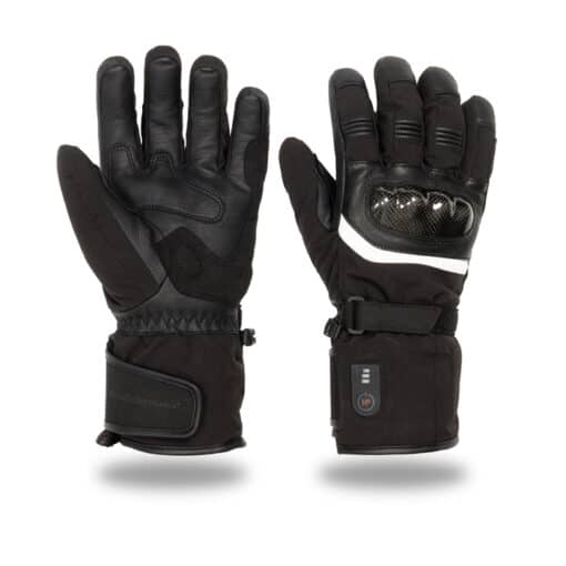 Heated motor gloves - with knuckles protection