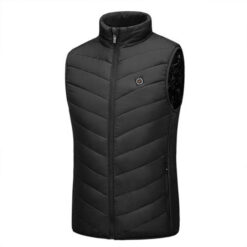 heated body warmer with battery - black