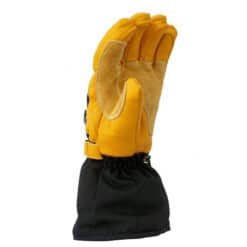 heated work glove leather