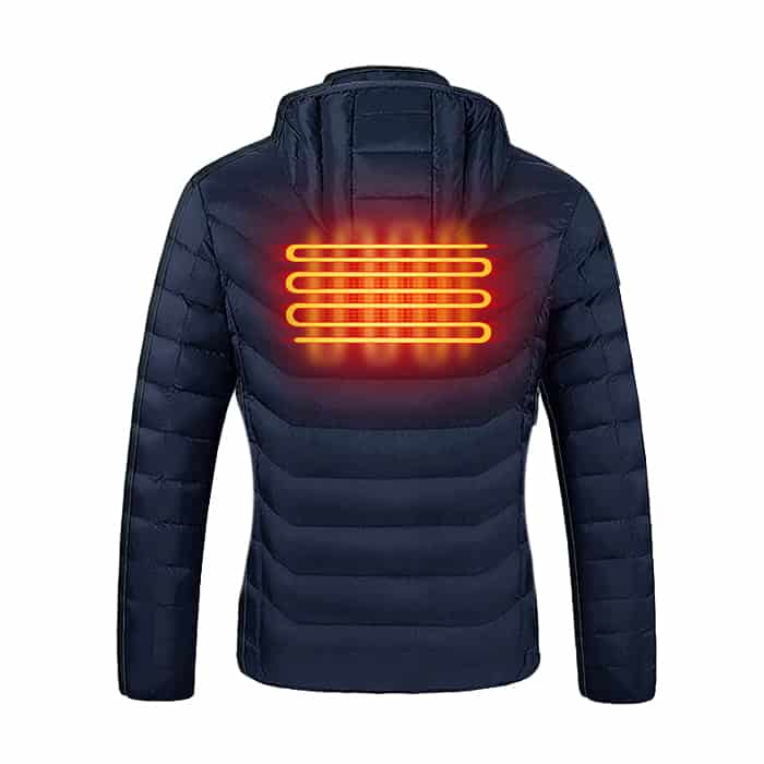 Women s heated jacket navy HeatPerformance
